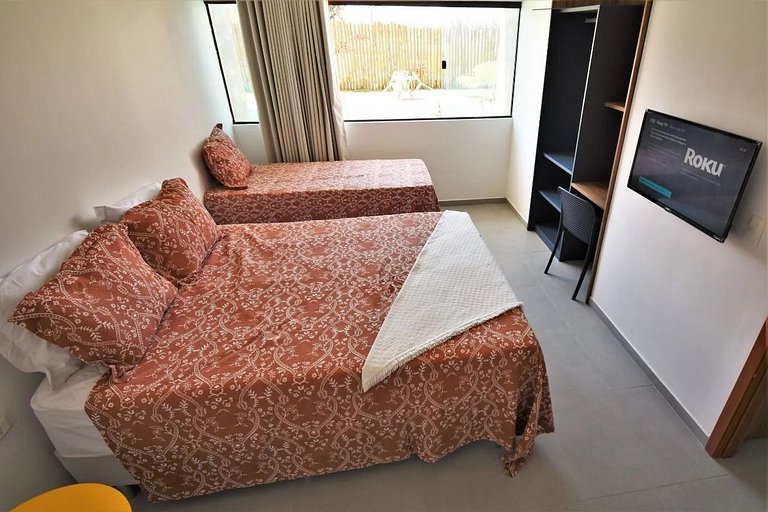 Flat no térreo com acessibilidade