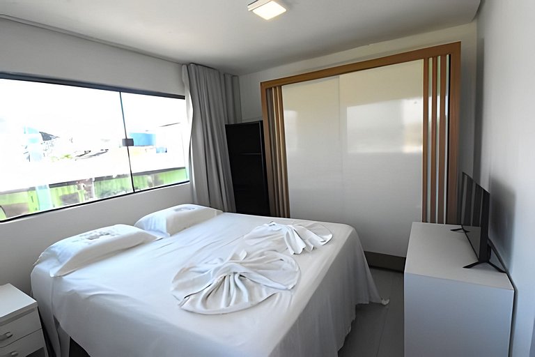 Conforto e Lazer! Cozinha, Varanda e 2 Quartos