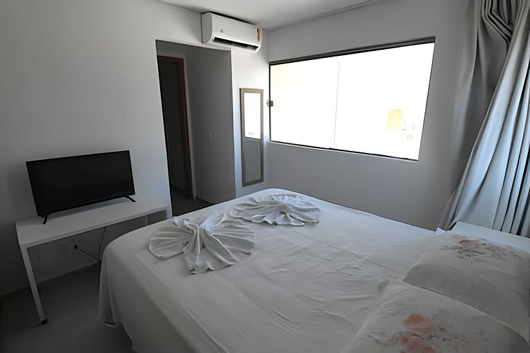 Conforto e Lazer! Cozinha, Varanda e 2 Quartos