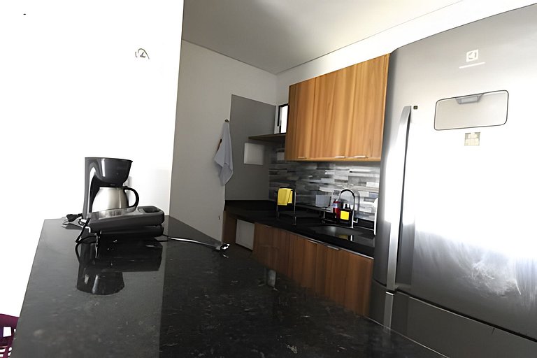 Conforto e Lazer! Cozinha, Varanda e 2 Quartos